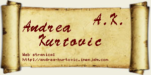 Andrea Kurtović vizit kartica